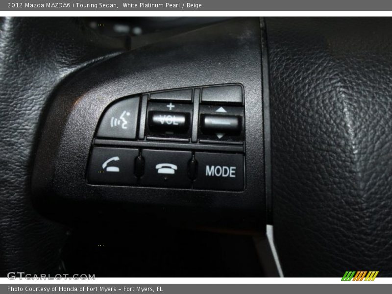 White Platinum Pearl / Beige 2012 Mazda MAZDA6 i Touring Sedan