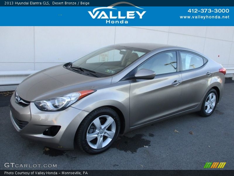 Desert Bronze / Beige 2013 Hyundai Elantra GLS