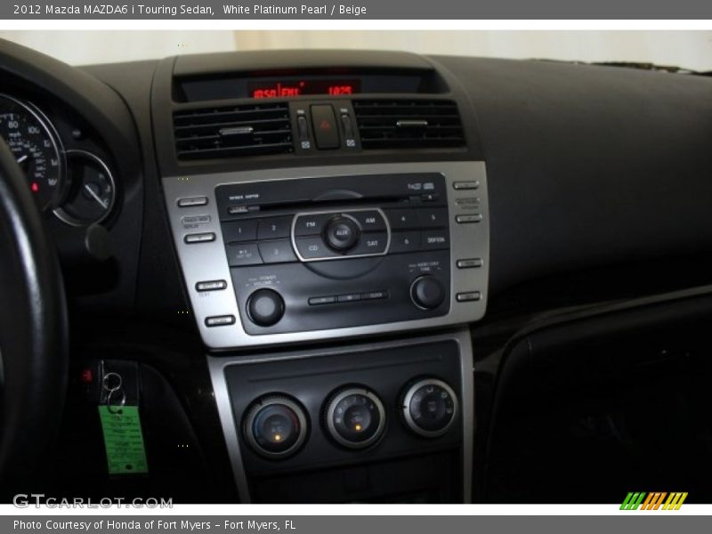 White Platinum Pearl / Beige 2012 Mazda MAZDA6 i Touring Sedan