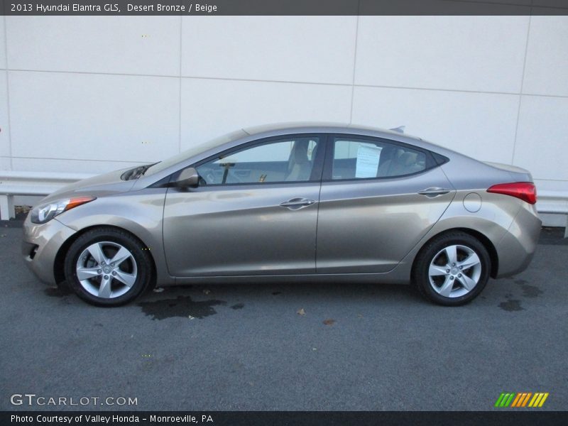 Desert Bronze / Beige 2013 Hyundai Elantra GLS