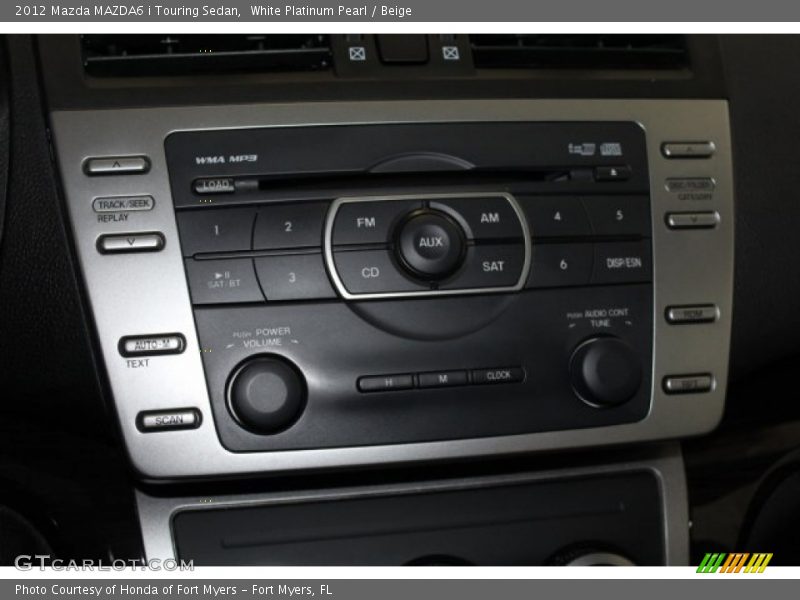 White Platinum Pearl / Beige 2012 Mazda MAZDA6 i Touring Sedan
