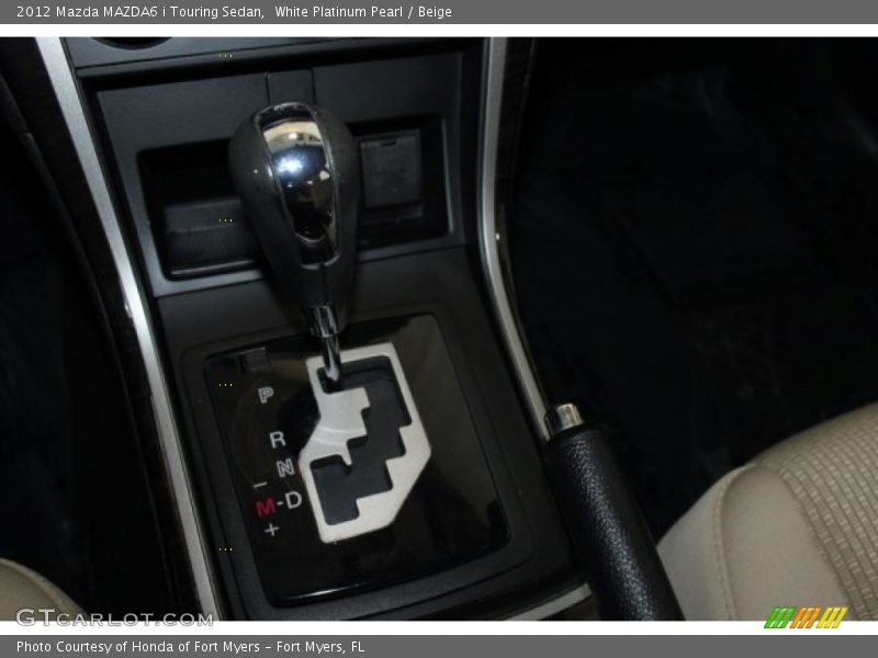 White Platinum Pearl / Beige 2012 Mazda MAZDA6 i Touring Sedan