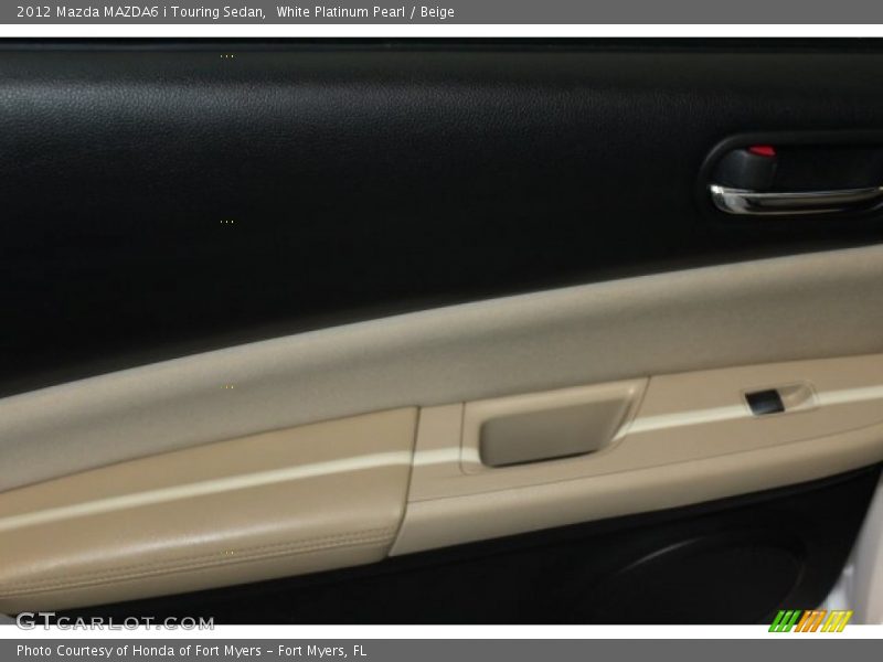 White Platinum Pearl / Beige 2012 Mazda MAZDA6 i Touring Sedan