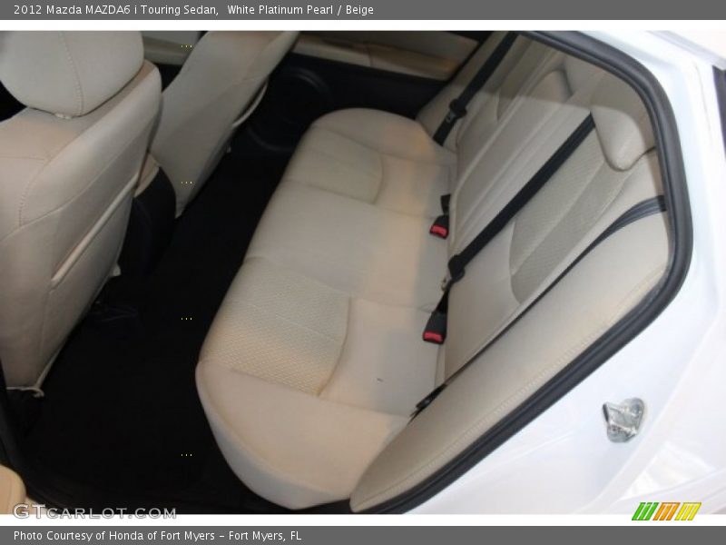 White Platinum Pearl / Beige 2012 Mazda MAZDA6 i Touring Sedan