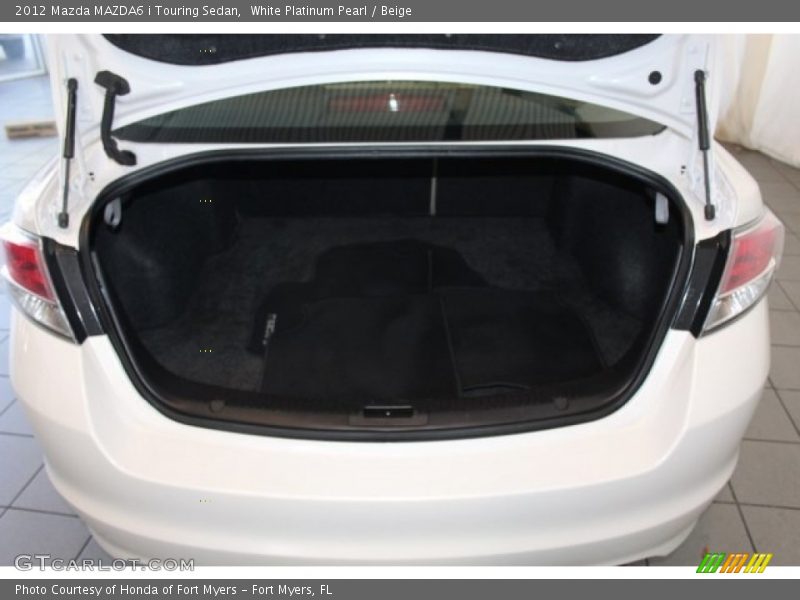 White Platinum Pearl / Beige 2012 Mazda MAZDA6 i Touring Sedan