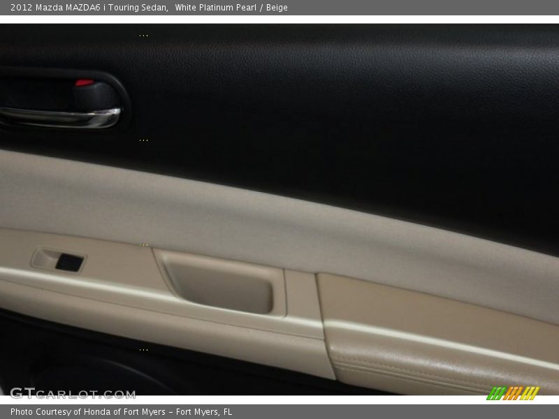 White Platinum Pearl / Beige 2012 Mazda MAZDA6 i Touring Sedan