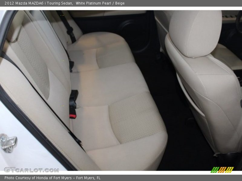 White Platinum Pearl / Beige 2012 Mazda MAZDA6 i Touring Sedan