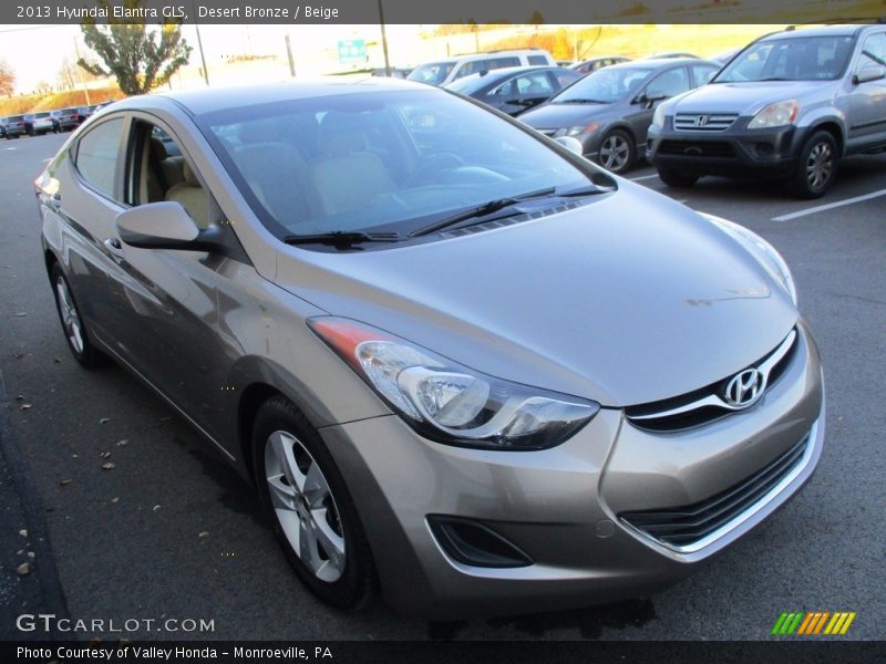 Desert Bronze / Beige 2013 Hyundai Elantra GLS