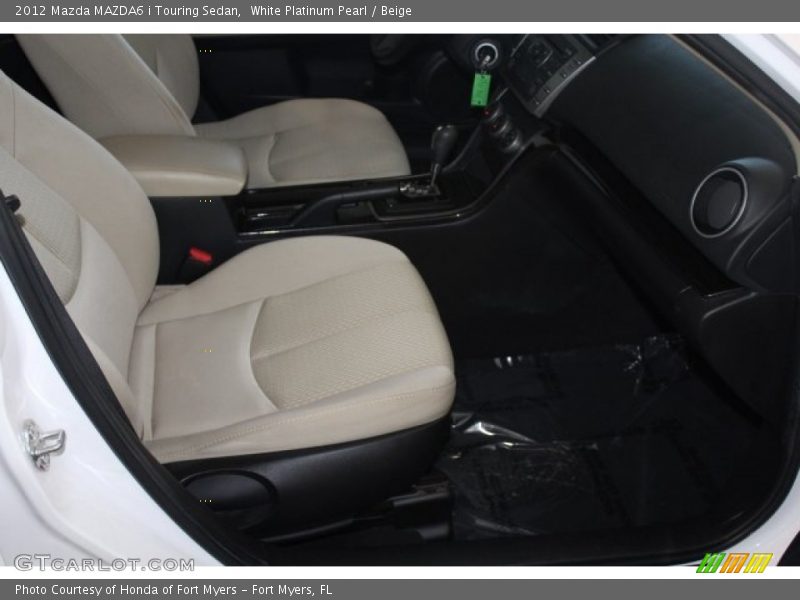 White Platinum Pearl / Beige 2012 Mazda MAZDA6 i Touring Sedan