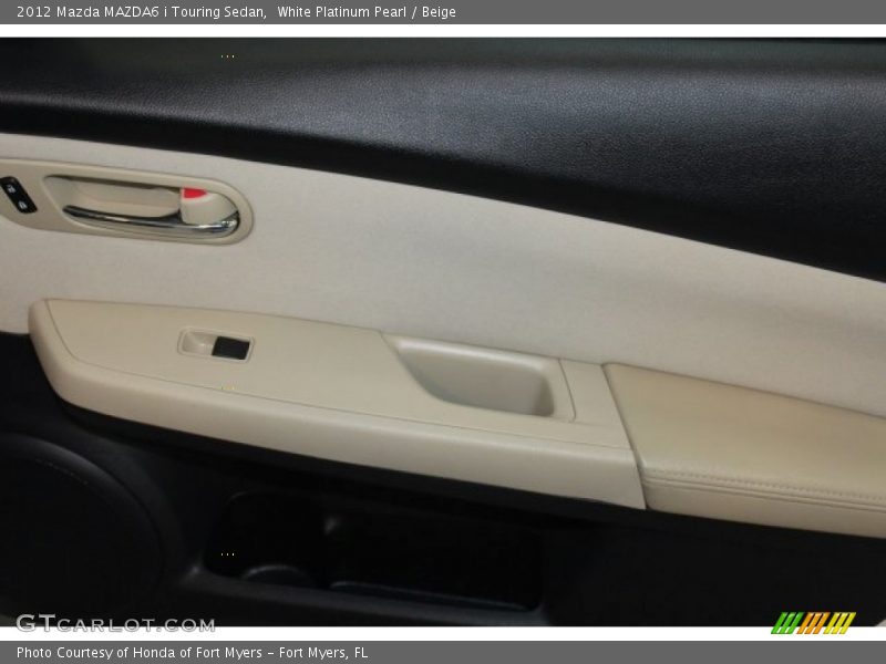 White Platinum Pearl / Beige 2012 Mazda MAZDA6 i Touring Sedan