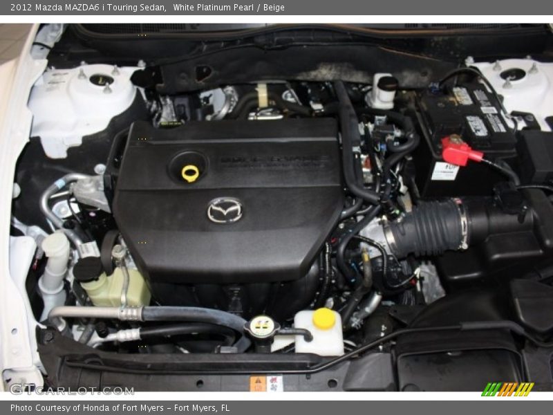White Platinum Pearl / Beige 2012 Mazda MAZDA6 i Touring Sedan