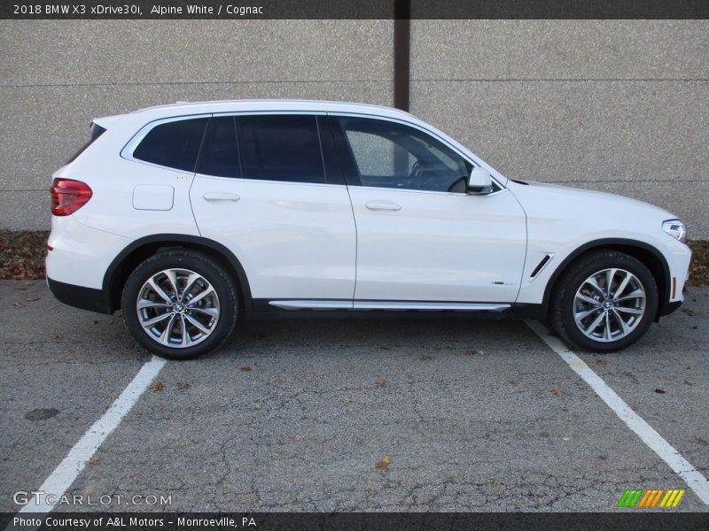 Alpine White / Cognac 2018 BMW X3 xDrive30i