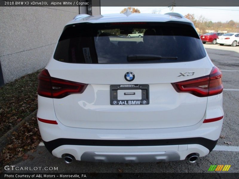 Alpine White / Cognac 2018 BMW X3 xDrive30i