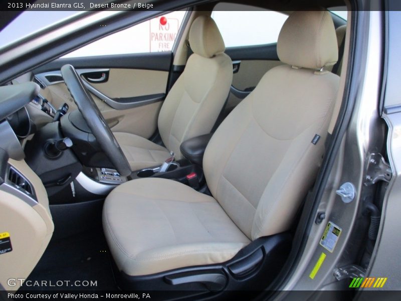 Desert Bronze / Beige 2013 Hyundai Elantra GLS