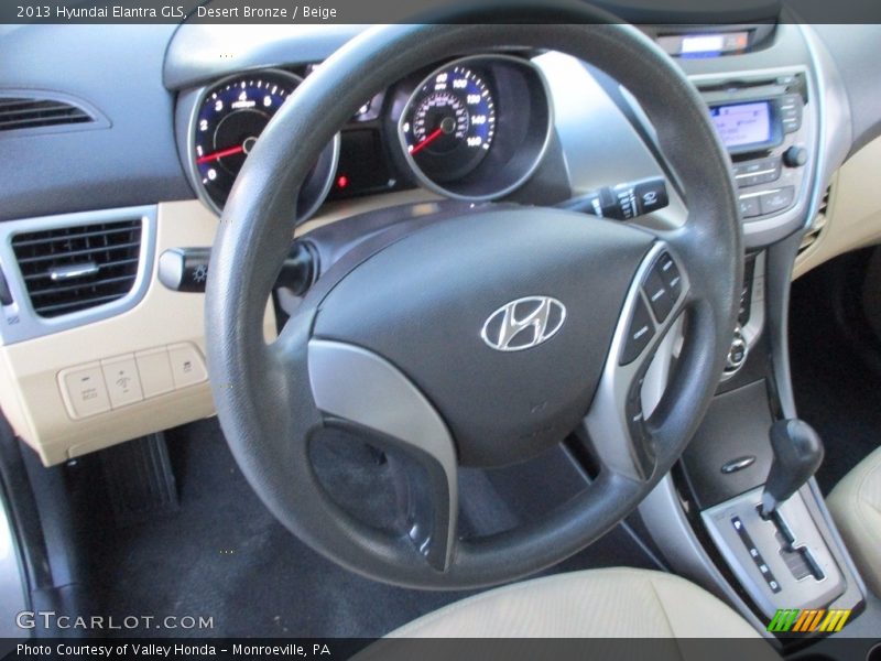 Desert Bronze / Beige 2013 Hyundai Elantra GLS