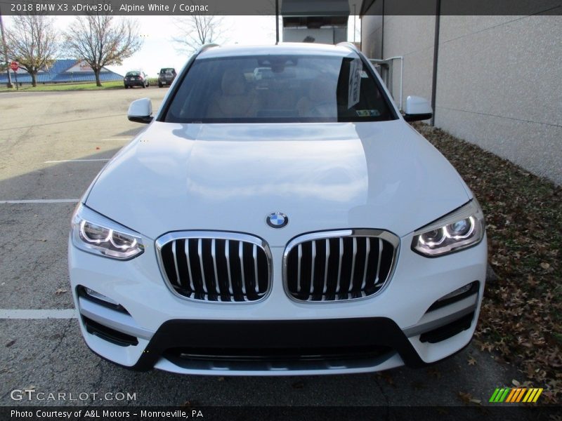 Alpine White / Cognac 2018 BMW X3 xDrive30i