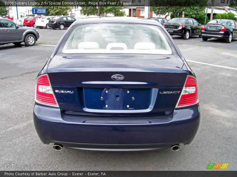 Regal Blue Pearl / Taupe 2006 Subaru Legacy 2.5i Special Edition Sedan
