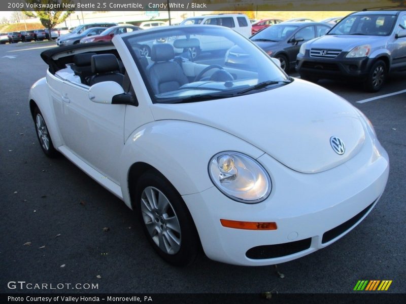 Candy White / Black 2009 Volkswagen New Beetle 2.5 Convertible