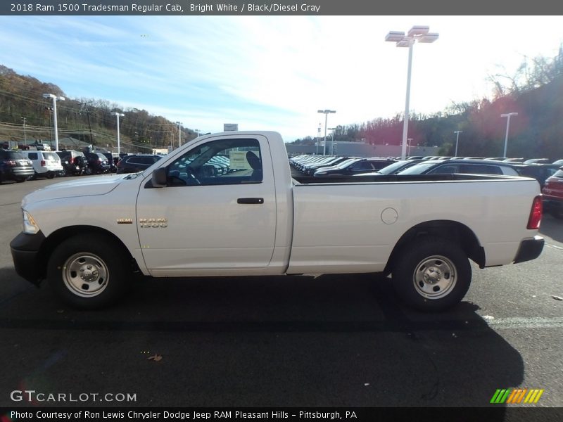 Bright White / Black/Diesel Gray 2018 Ram 1500 Tradesman Regular Cab