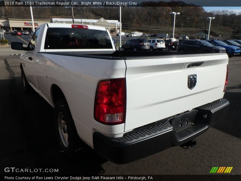 Bright White / Black/Diesel Gray 2018 Ram 1500 Tradesman Regular Cab