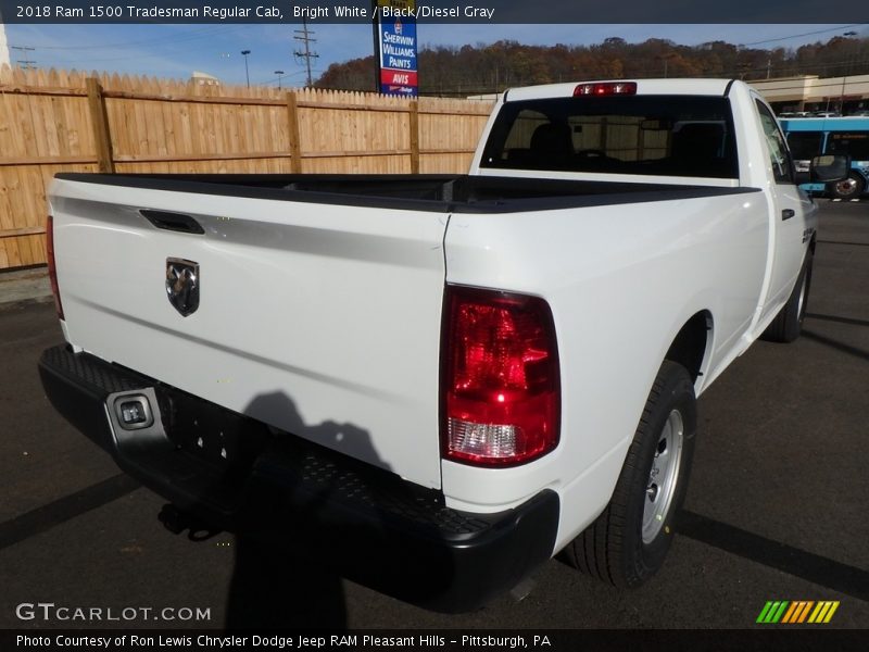 Bright White / Black/Diesel Gray 2018 Ram 1500 Tradesman Regular Cab