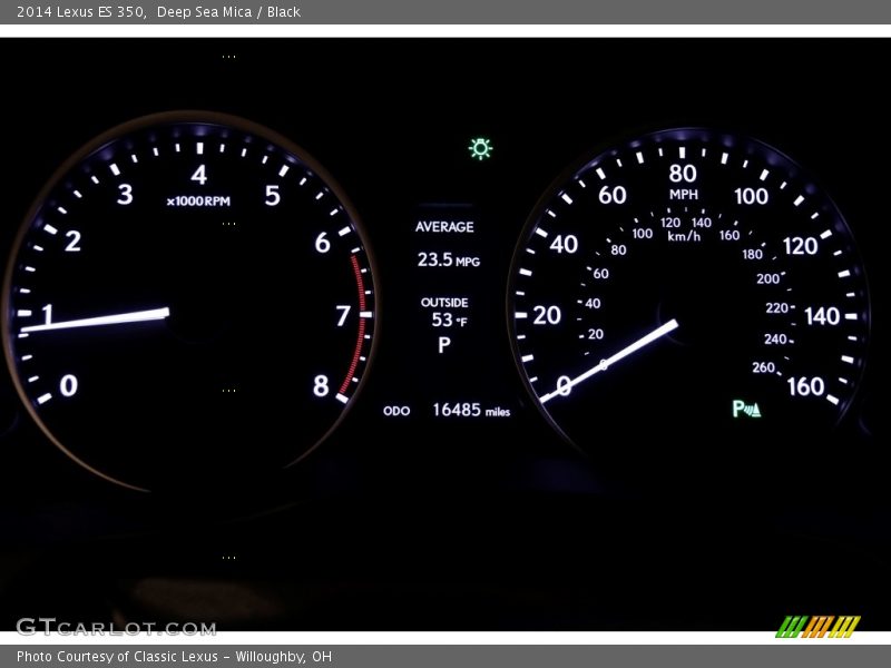 Deep Sea Mica / Black 2014 Lexus ES 350