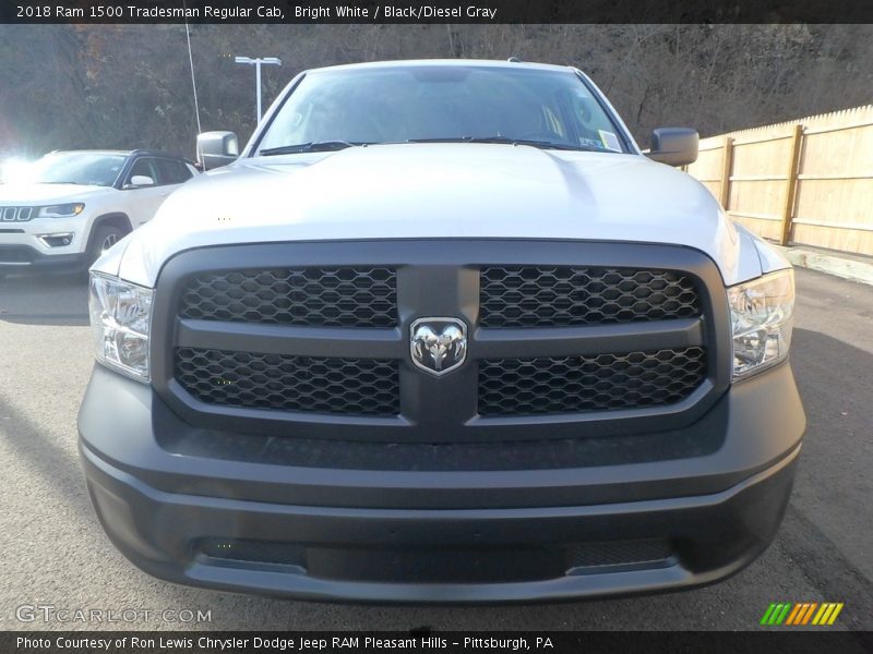 Bright White / Black/Diesel Gray 2018 Ram 1500 Tradesman Regular Cab