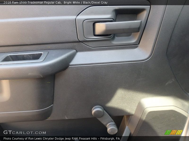 Bright White / Black/Diesel Gray 2018 Ram 1500 Tradesman Regular Cab
