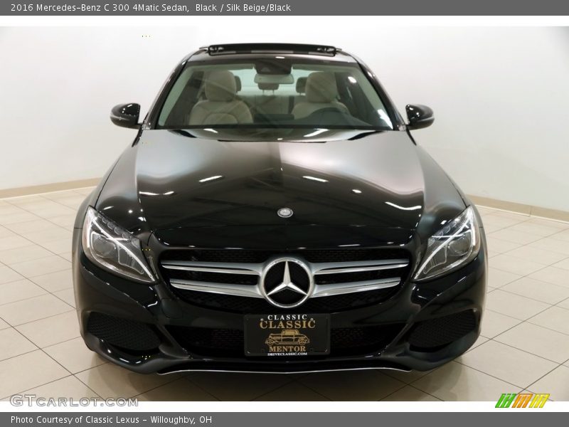 Black / Silk Beige/Black 2016 Mercedes-Benz C 300 4Matic Sedan