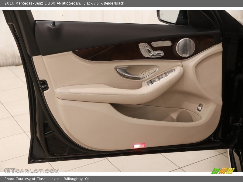 Black / Silk Beige/Black 2016 Mercedes-Benz C 300 4Matic Sedan