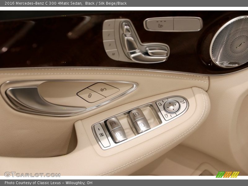 Black / Silk Beige/Black 2016 Mercedes-Benz C 300 4Matic Sedan