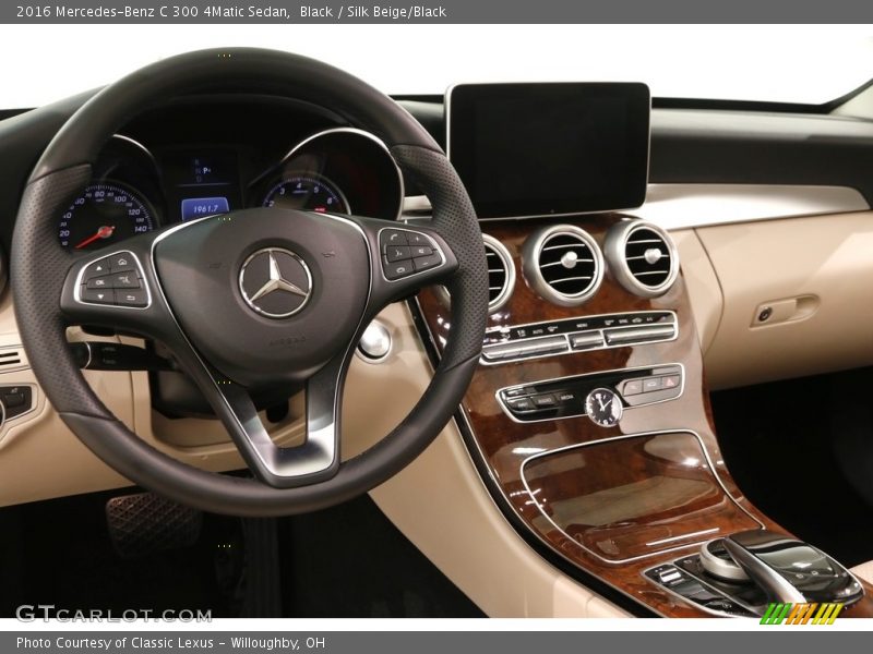 Black / Silk Beige/Black 2016 Mercedes-Benz C 300 4Matic Sedan