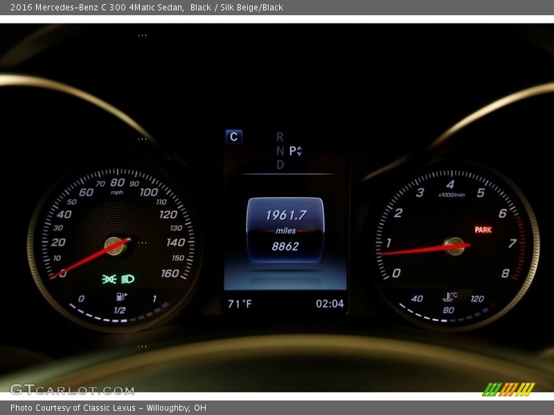 Black / Silk Beige/Black 2016 Mercedes-Benz C 300 4Matic Sedan