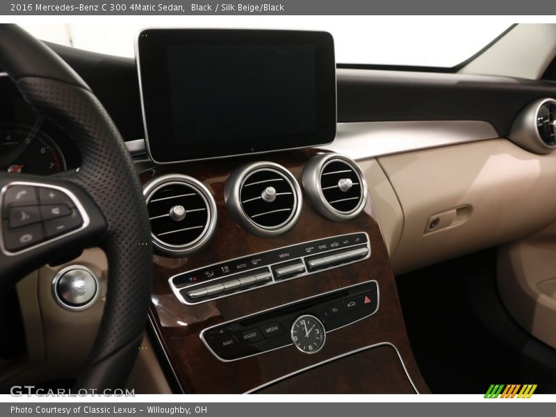 Black / Silk Beige/Black 2016 Mercedes-Benz C 300 4Matic Sedan