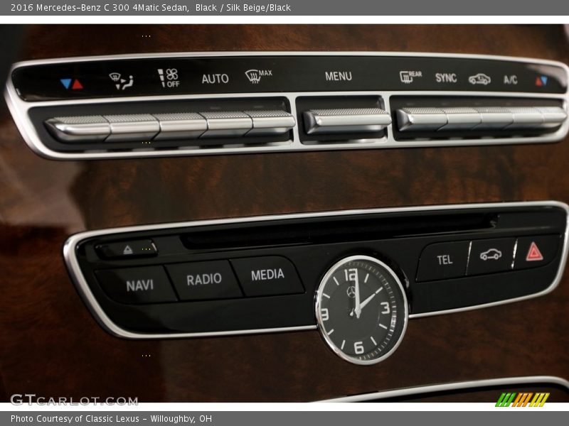 Black / Silk Beige/Black 2016 Mercedes-Benz C 300 4Matic Sedan