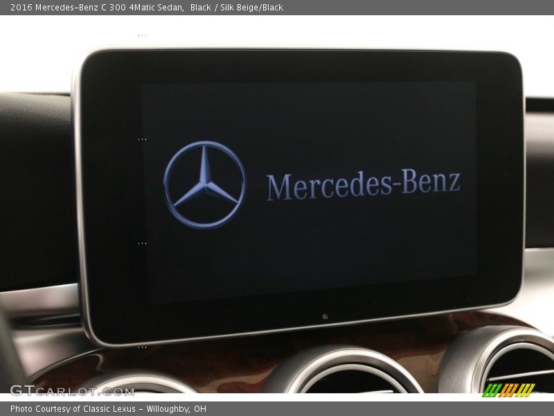 Black / Silk Beige/Black 2016 Mercedes-Benz C 300 4Matic Sedan