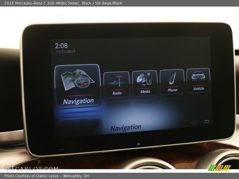 Black / Silk Beige/Black 2016 Mercedes-Benz C 300 4Matic Sedan