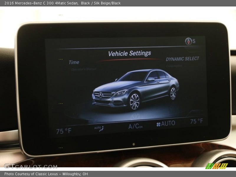 Black / Silk Beige/Black 2016 Mercedes-Benz C 300 4Matic Sedan