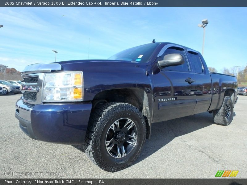 Imperial Blue Metallic / Ebony 2009 Chevrolet Silverado 1500 LT Extended Cab 4x4