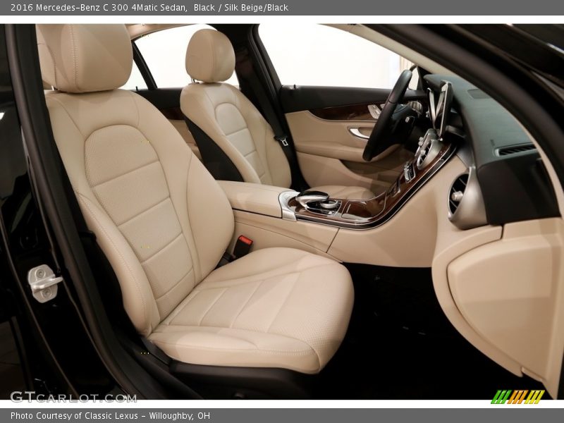 Black / Silk Beige/Black 2016 Mercedes-Benz C 300 4Matic Sedan