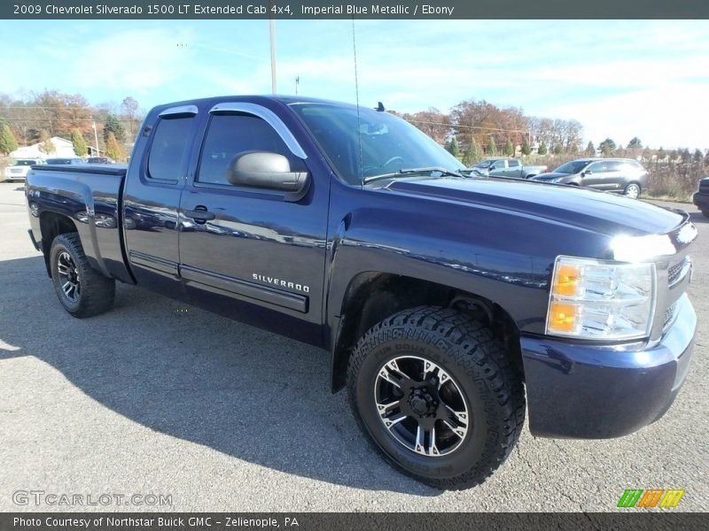 Imperial Blue Metallic / Ebony 2009 Chevrolet Silverado 1500 LT Extended Cab 4x4