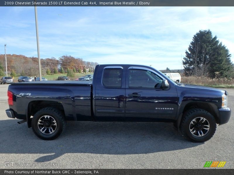 Imperial Blue Metallic / Ebony 2009 Chevrolet Silverado 1500 LT Extended Cab 4x4