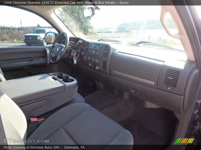 Imperial Blue Metallic / Ebony 2009 Chevrolet Silverado 1500 LT Extended Cab 4x4