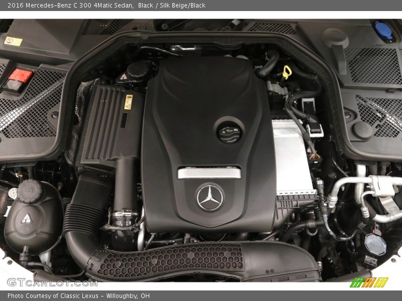 Black / Silk Beige/Black 2016 Mercedes-Benz C 300 4Matic Sedan