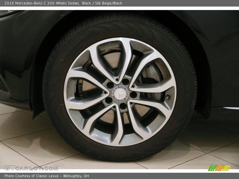Black / Silk Beige/Black 2016 Mercedes-Benz C 300 4Matic Sedan