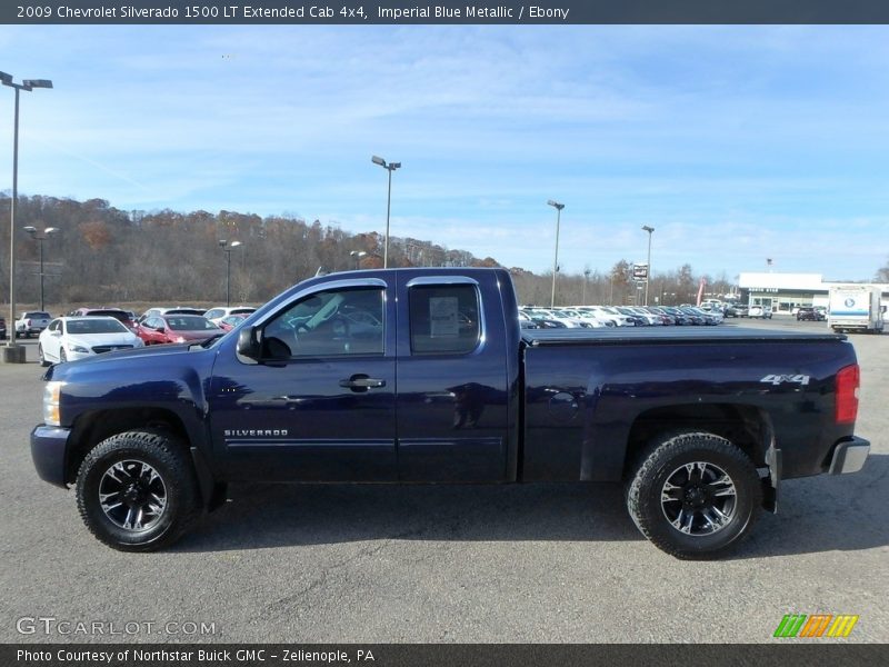 Imperial Blue Metallic / Ebony 2009 Chevrolet Silverado 1500 LT Extended Cab 4x4