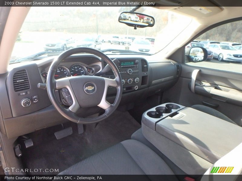 Imperial Blue Metallic / Ebony 2009 Chevrolet Silverado 1500 LT Extended Cab 4x4