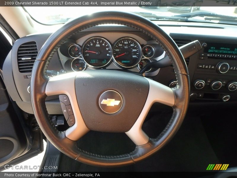 Imperial Blue Metallic / Ebony 2009 Chevrolet Silverado 1500 LT Extended Cab 4x4