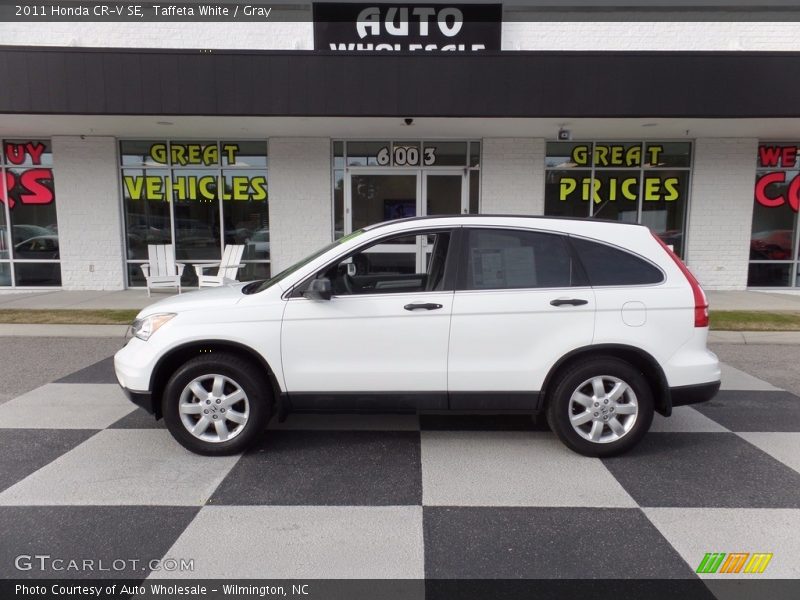 Taffeta White / Gray 2011 Honda CR-V SE