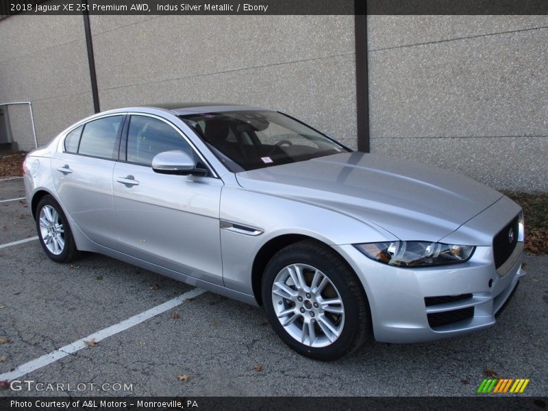 Indus Silver Metallic / Ebony 2018 Jaguar XE 25t Premium AWD